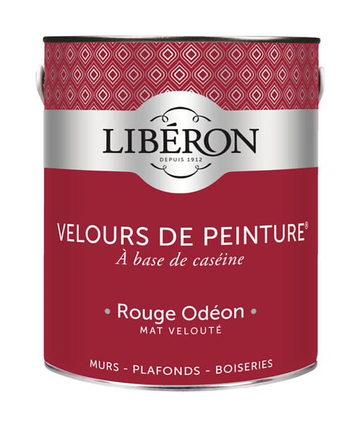 LIBERON - Velours de peinture - Rouge odeon - Mat - 2,5L - large