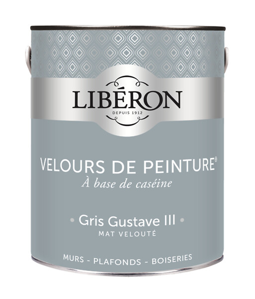 LIBERON - Velours de peinture - Gris gustave - Mat - 2,5L - large