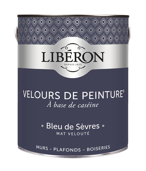LIBERON - Velours de peinture - Bleu de Sevres - Mat - 2,5L - large