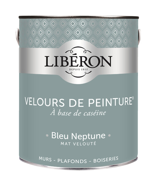 LIBERON - Velours de peinture - Bleu neptune - Mat - 2,5L - large