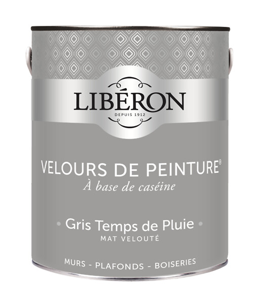 LIBERON - Velours de peinture - Gris temps de pluie - Mat - 2,5L - large