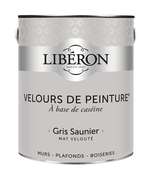 LIBERON - Velours de peinture - Gris saunier - Mat - 2,5L - large