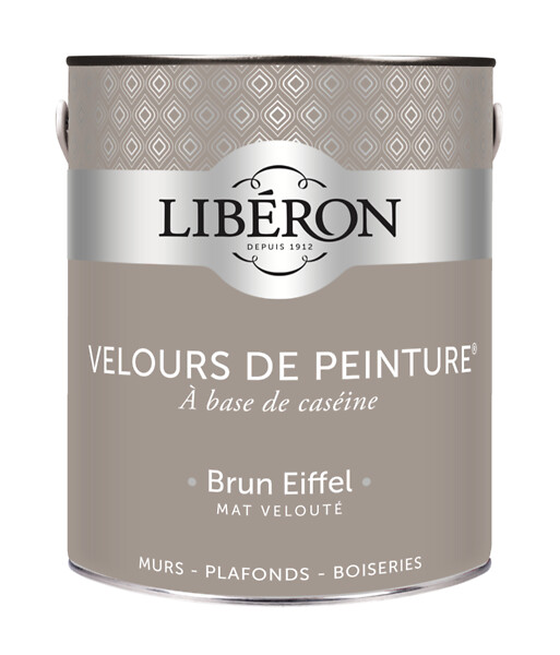 LIBERON - Velours de peinture - Brun Eiffel - Mat - 2,5L - large