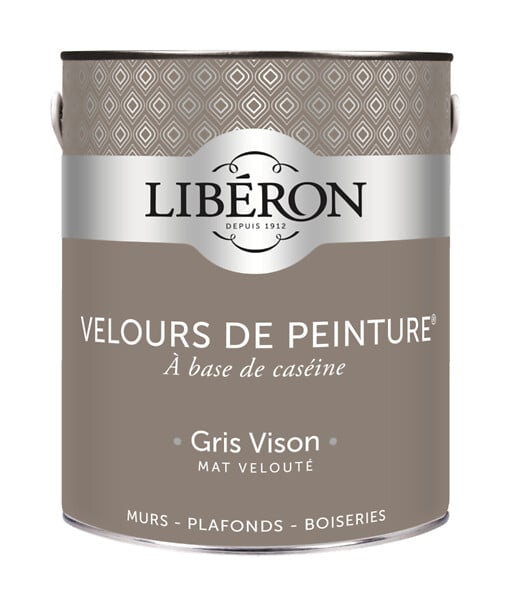 LIBERON - Velours de peinture - Gris vison - Mat - 2,5L - large