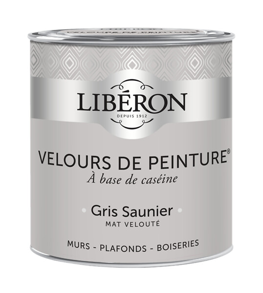 LIBERON - Velours de peinture - Gris saunier - Mat - 0,5L - large