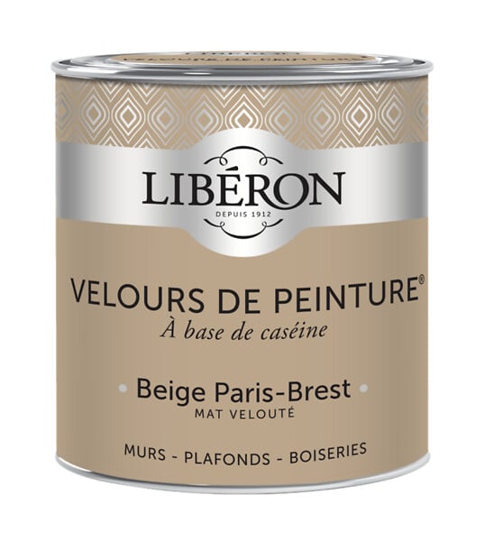 LIBERON - Peinture Velours de Peinture - Beige Paris-Brest - Mat 0,5L - large