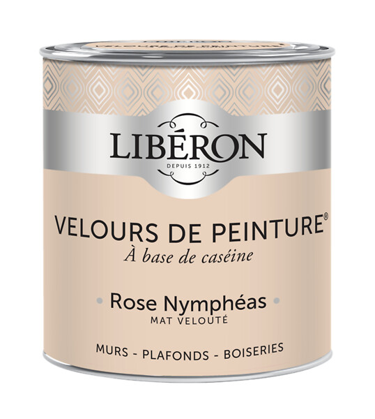 LIBERON - Velours de peinture - Rose nymphéas - Mat - 0,5L - large