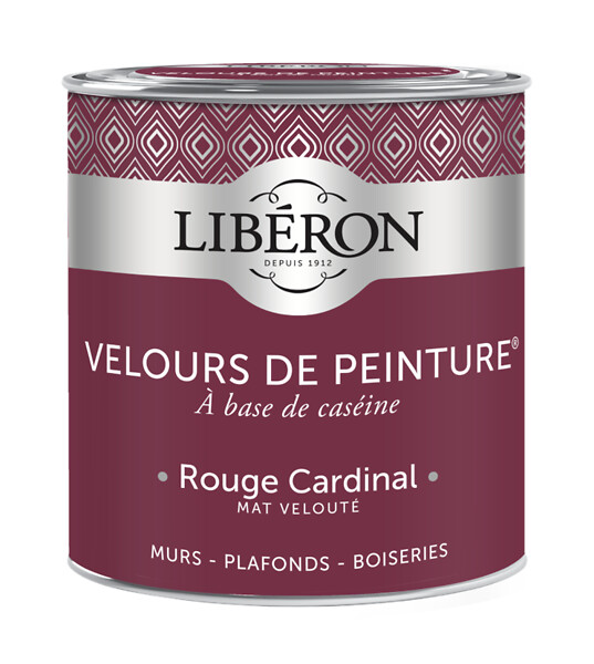 LIBERON - Velours de peinture - Rouge cardinal - Mat - 0,5L - large