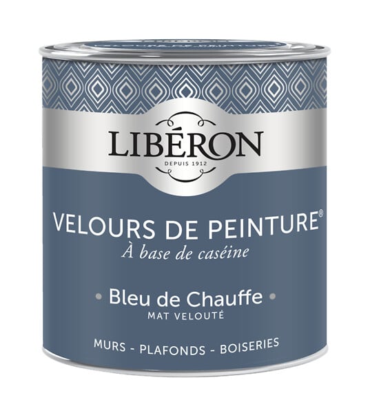 LIBERON - Velours de peinture - Bleu de chauffe - Mat - 0,5L - large