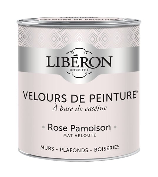 LIBERON - Peinture murale mate veloutée - Rose Pâmoison - 0,5L - large