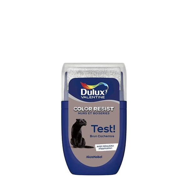 DULUX VALENTINE - Testeur Dulux Valentine Color Resist Mur Boiserie Brun Cachemire 0,03L - large
