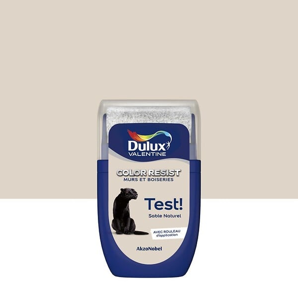 DULUX VALENTINE - Testeur Dulux Valentine Color Resist Mur Boiserie Sable Naturel 0,03L - large