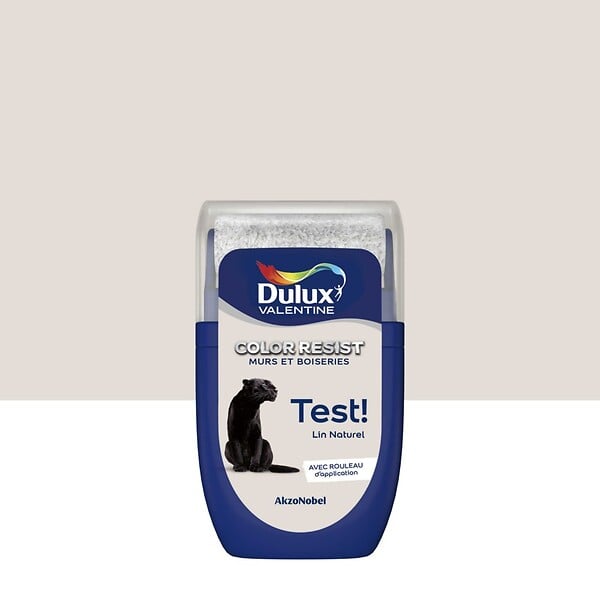 DULUX VALENTINE - Testeur Dulux Valentine Color Resist Mur et Boiserie Lin Naturel 0,03L - large