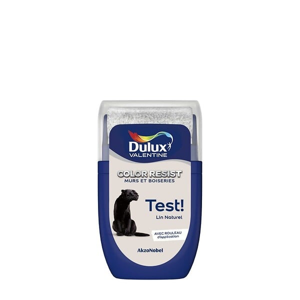 DULUX VALENTINE - Testeur Dulux Valentine Color Resist Mur et Boiserie Lin Naturel 0,03L - large