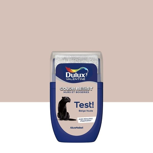 DULUX VALENTINE - Testeur Dulux Valentine Color Resist Mur et Boiserie Beige Nude 0,03L - large