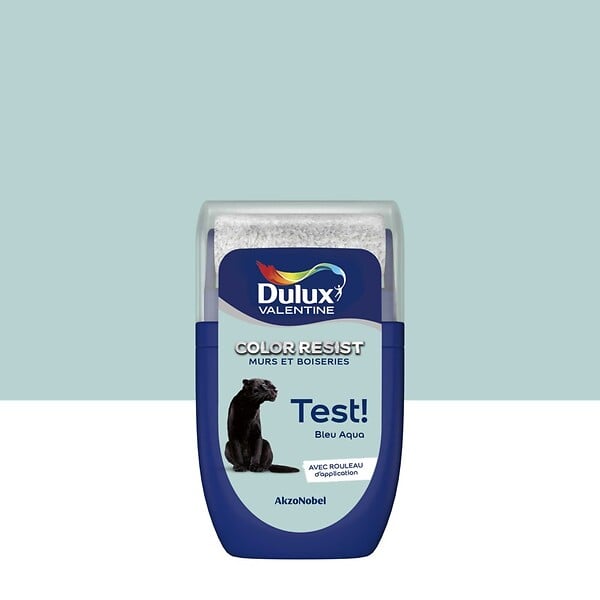 DULUX VALENTINE - Testeur peinture Bleu Aqua Color Resist - 0,03 L - large