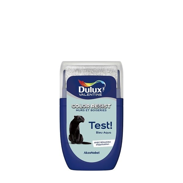 DULUX VALENTINE - Testeur peinture Bleu Aqua Color Resist - 0,03 L - large