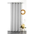 LINDER - Voilage oeillets Julie blanc 140x240 - vignette