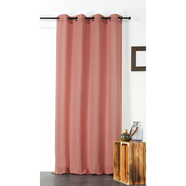 LINDER - Voilage oeillets Melisse rose 140x240 - large