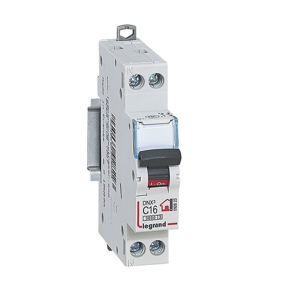 LEGRAND - Disjoncteur modulaire DNX3 Phase + Neutre 16A - Courbe C - 1 module - large
