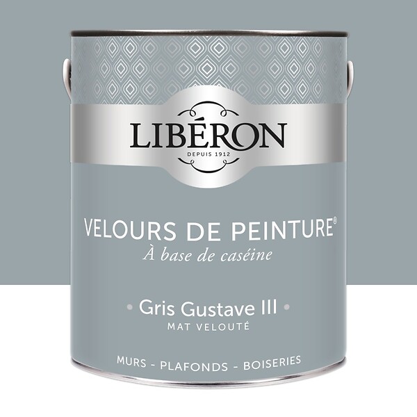 LIBERON - Velours de peinture - Gris gustave - Mat - 2,5L - large