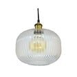 C-CREATION - Suspension verre Chavane Transparent 7W - vignette
