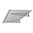 KELI - Marquise Aluminium Polycarbonate gris 100x120cm - vignette
