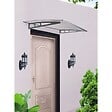KELI - Marquise Aluminium Polycarbonate gris 100x120cm - vignette