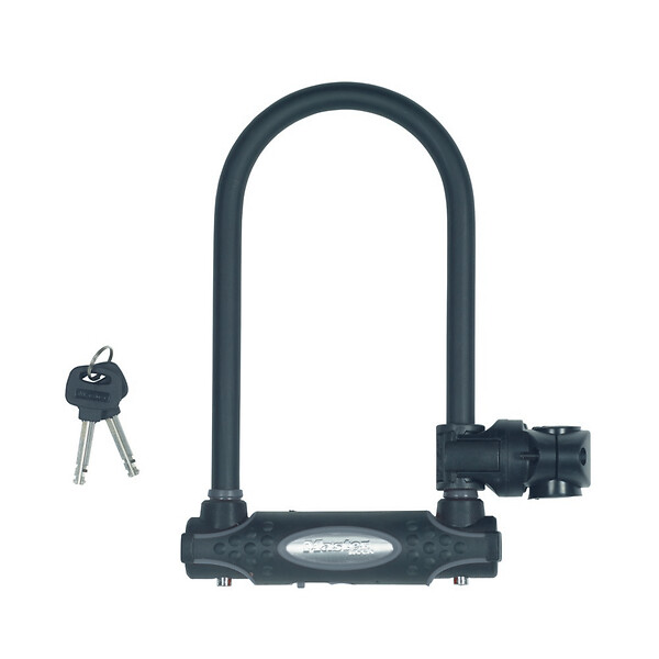 MASTER LOCK - Antivol U doube verrouillage à clé et en acier 8195EURDPRO - large