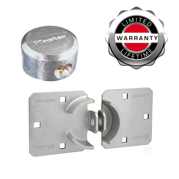 MASTER LOCK - Ensemble de cadenas et moraillon en acier 736EURD - large