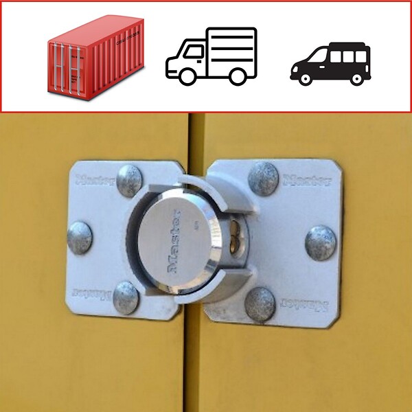 MASTER LOCK - Ensemble de cadenas et moraillon en acier 736EURD - large