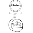 MASTER LOCK - Ensemble de cadenas et moraillon en acier 736EURD - vignette