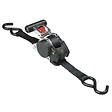 MASTER LOCK - 2 Sangle d'Arrimage avec Crochets et Cliquet Rétractable, Noir, 3mx25m - vignette