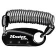 MASTER LOCK - Mousqueton cadenas à combinaison avec câble 1551EURDBLK - vignette