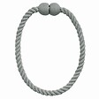 VCREATIONS - Embrasse lien aimanté en corde coloris Gris - vignette