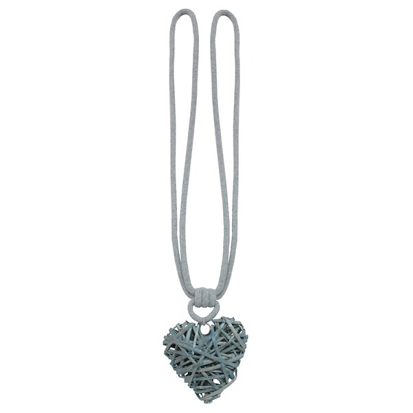 VCREATIONS - Embrasse coeur osier gris - large