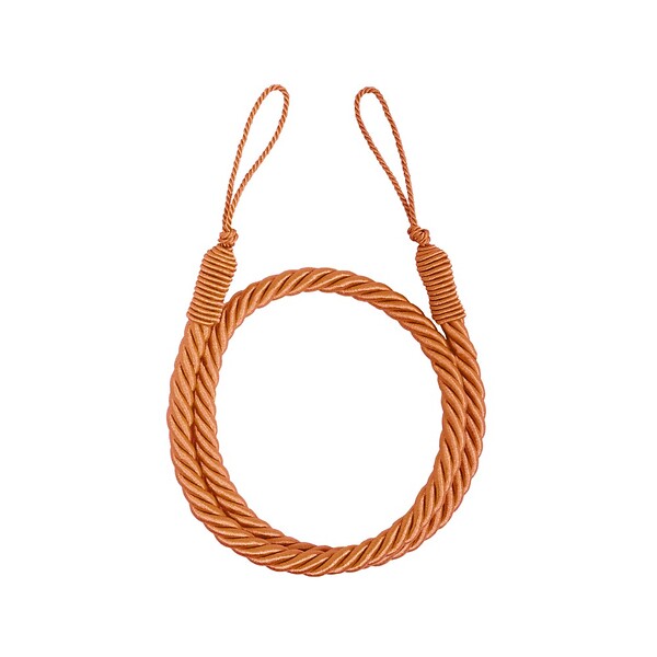 VCREATIONS - Embrasse câble corail - pour rideaux et voilages - large