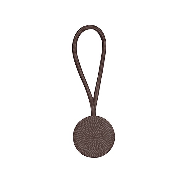 VCREATIONS - Embrasse rosace textile aimanté - Chocolat - large