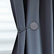 VCREATIONS - Embrasse rosace textile aimanté - Chocolat - vignette