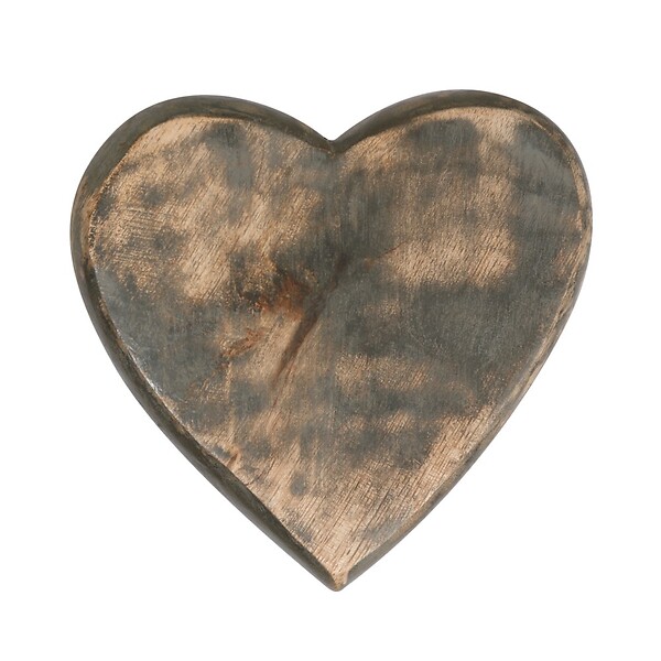 VCREATIONS - Pince coeur patine anth - large