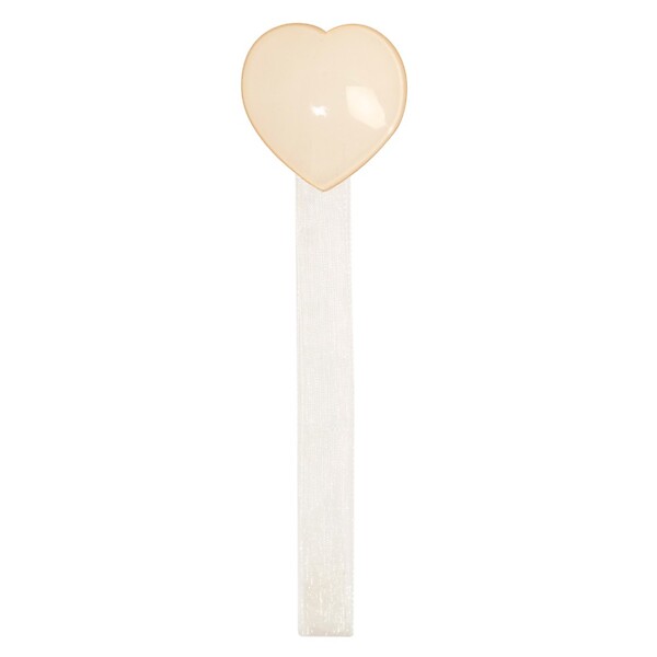 VCREATIONS - Aimant coeur résine Ivoire - Embrasse de rideau - large