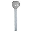 VCREATIONS - Aimant coeur resine gris - vignette