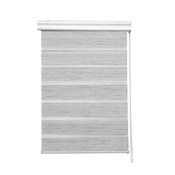 MADECO - Store enrouleur jour/nuit tissu - Blanc/Noir - L64-60xH250cm - large