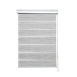 MADECO - Store enrouleur jour/nuit tissu - Blanc/Noir - L64-60xH250cm - vignette