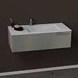 CONCILIO - Meuble INFINI 90cm 1T BLANC - vignette