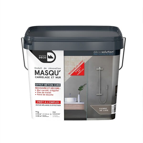 MAISON DECO - Masqu'carrelage - Pierre lave - 9kg - large