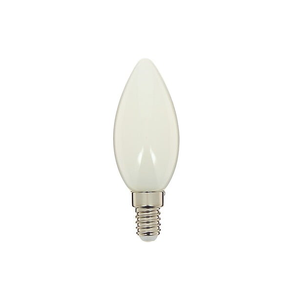 XANLITE - Ampoule Filament LED Flamme Opaque, culot E14, 470 Lumens, Blanc chaud - large
