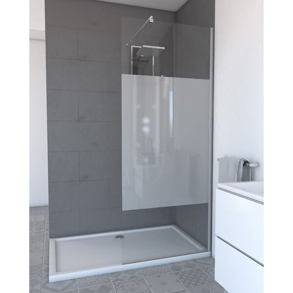 AURLANE - Paroi de douche Parma 2 - 80x200cm - large