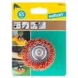 WOLFCRAFT - Brosse nylon rouge - Queue hexagonale 6,35mm - Diam.65mm - vignette
