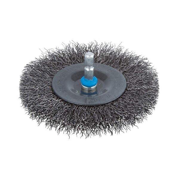 WOLFCRAFT - Brosse circulaire fil d'acier - D100mm - large